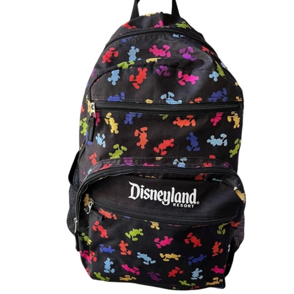 Disneyland Resort Multicolored Mickey Silhouette Nylon Backpack